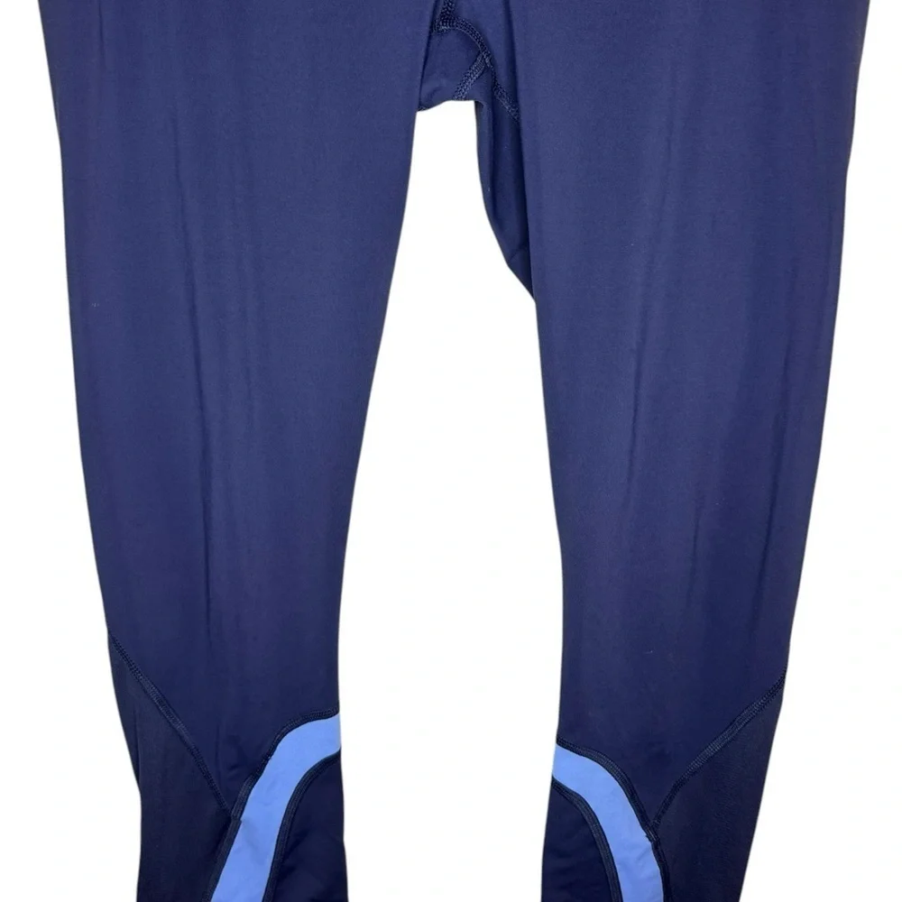 Lululemon Run Inspire Crop II Leggings Size 8 Cadet Blue Lullaby